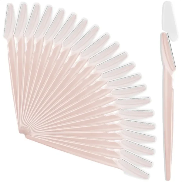 21 Pcs Eyebrow Razors Face Razors Multipurpose Exfoliating Dermaplaning Tools Eyebrow Trimmers Shaver with Safety Cover Facial