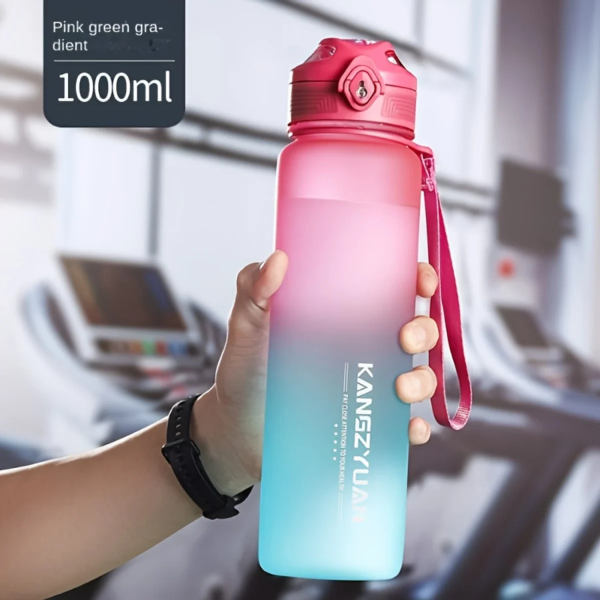 1pc 32oz Tritan BPA-Free Sports Water Bottle with Infuser & Lid for Outdoor Gym Yoga Cyclists - Image 5