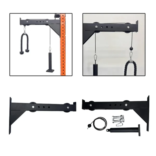 Weight Cable Strap System LAT Down Machine, Smooth Slide Panel Station Devices for at Home Gym