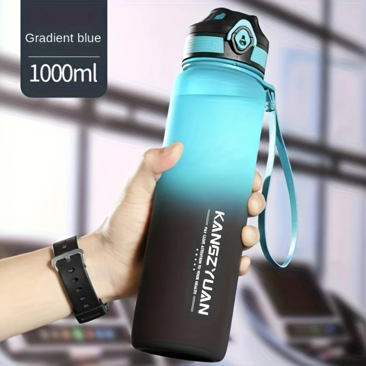 1pc 32oz Tritan BPA-Free Sports Water Bottle with Infuser & Lid for Outdoor Gym Yoga Cyclists - Image 4