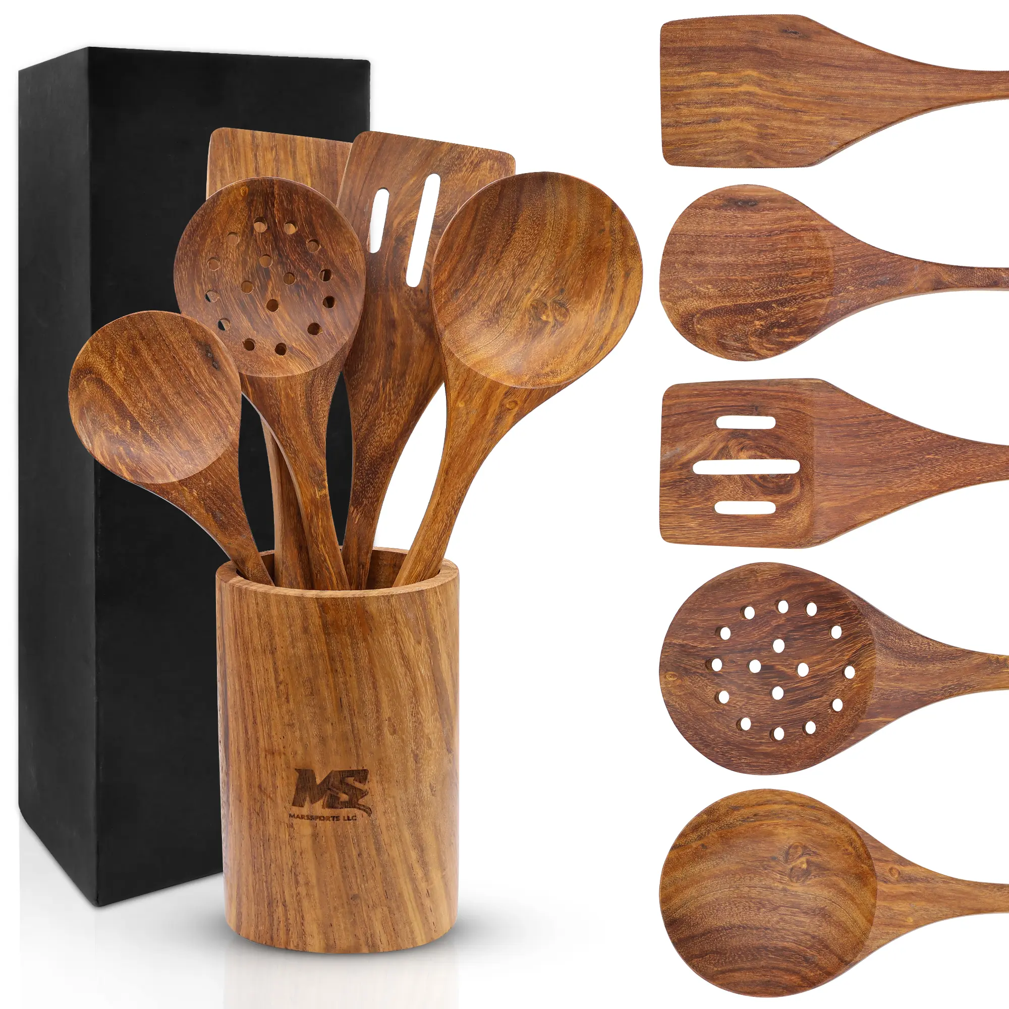 Wooden Kitchen Utensils Set