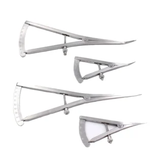 dentistry gauge caliper medical surgical curved straight head stainless steel dental ruler scale tool for measure lab instrument