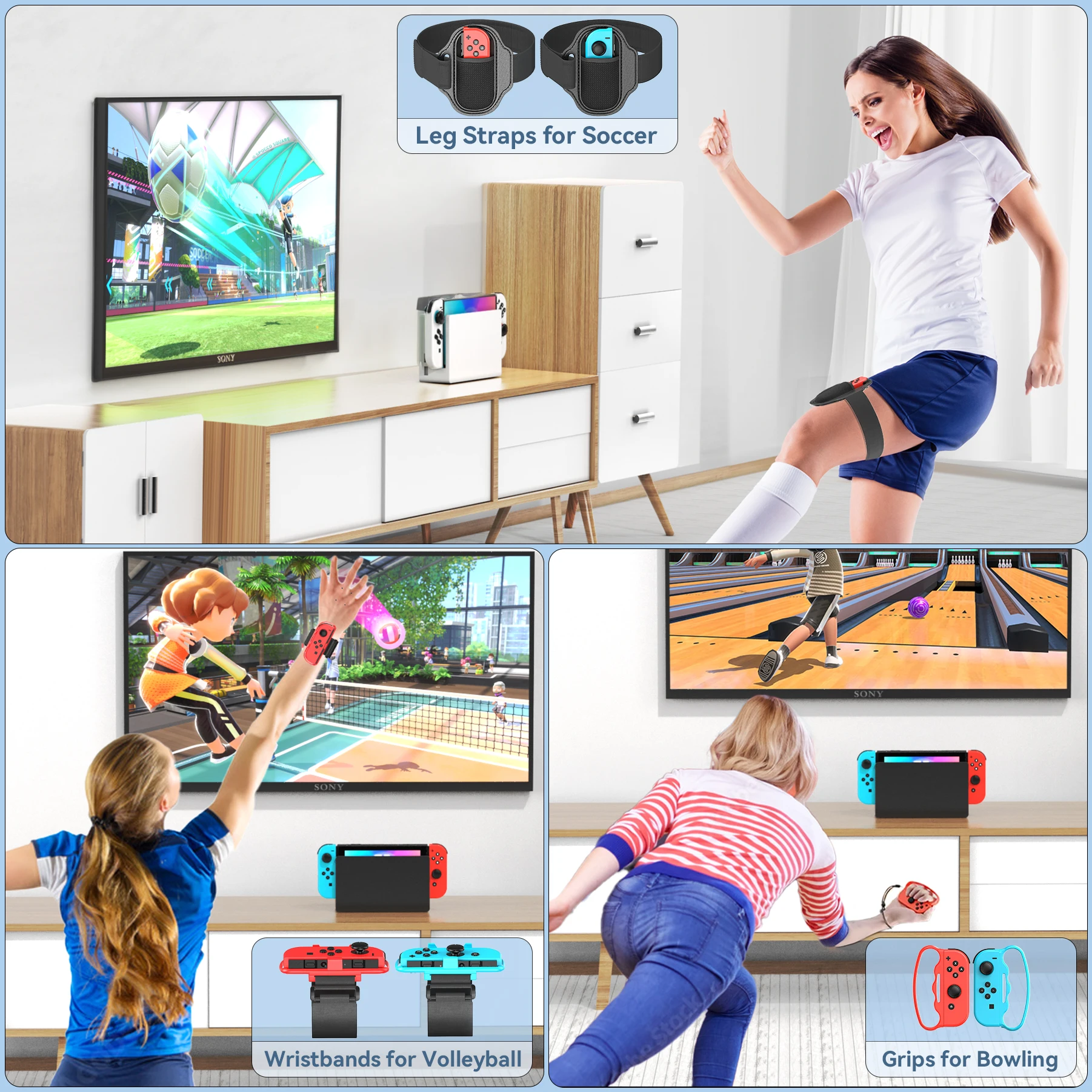 all in one for switch/switch oled sports game accessories kit for switch set storage stand for n switch all in one for switch/switch oled sports game accessories kit for switch set storage stand for n switch