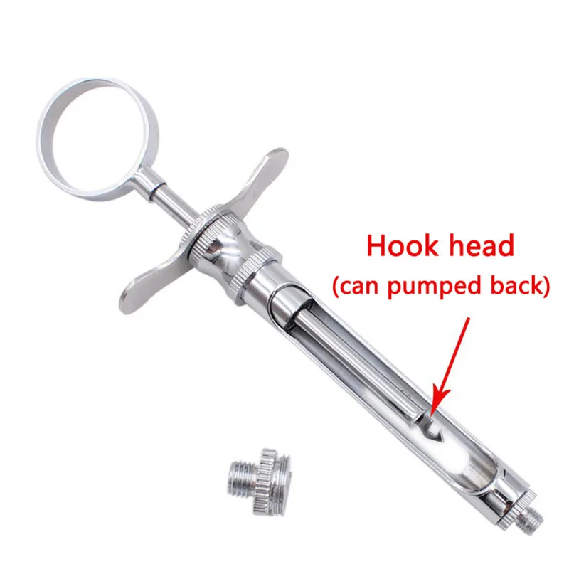 1 set dentistry injection syringe hook headed sharp head stainless steel dental aspirating syringe surgical instrument 1.8ml 1 set dentistry injection syringe hook headed sharp head stainless steel dental aspirating syringe surgical instrument 1.8ml