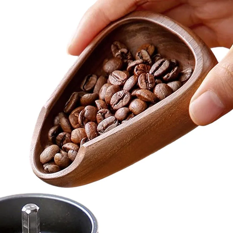 coffee beans dose trays solid wood walnut bean shovel scoops measure tea separator vessel espresso kitchen tools coffee beans dose trays solid wood walnut bean shovel scoops measure tea separator vessel espresso kitchen tools
