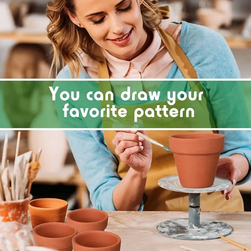 50 pcs tiny terracotta pots 1.3 inch small mini clay pots with drainage holes flower nursery terra cotta pots for in/outdoor 50 pcs tiny terracotta pots 1.3 inch small mini clay pots with drainage holes flower nursery terra cotta pots for in/outdoor