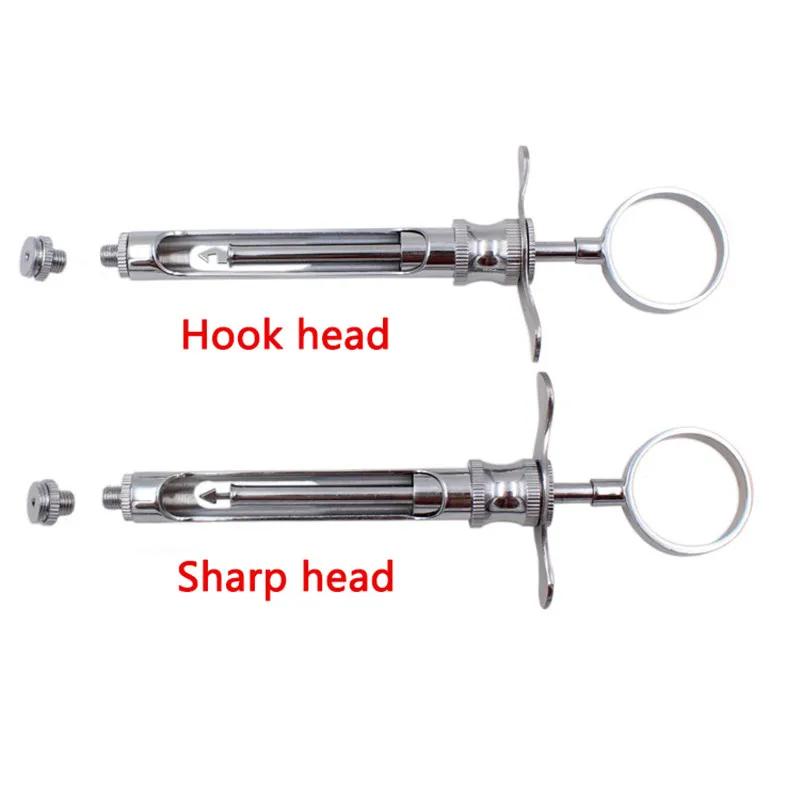 1 set dentistry injection syringe hook headed sharp head stainless steel dental aspirating syringe surgical instrument 1.8ml 1 set dentistry injection syringe hook headed sharp head stainless steel dental aspirating syringe surgical instrument 1.8ml