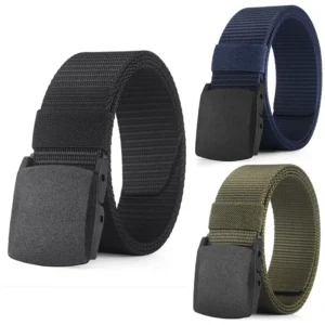 men's belt outdoor casual canvas belt metal free training nylon tactical belt with pants jeans belt sports belts for men women
