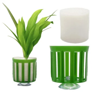 10pcs aquarium plant fixing pot kit anti floating aquatic plant pots fish tank plants fix basket kit aquarium accessories