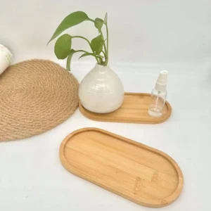multi bamboo tray wood saucer flower pot tray cup pad coaster plate for kitchen decorative plate creative coaster coffee cup mat